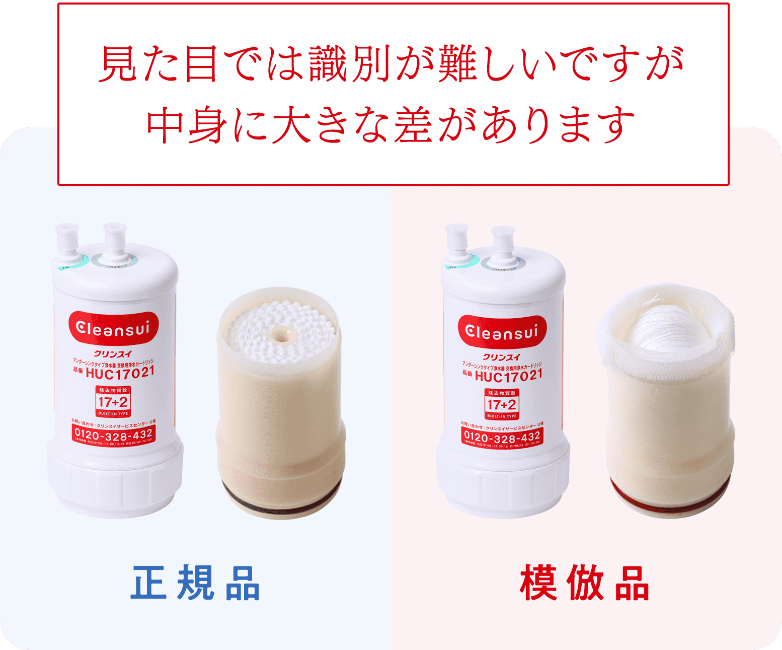 クリンスイの模倣品製品にご注意ください クリンスイ浄水カートリッジ