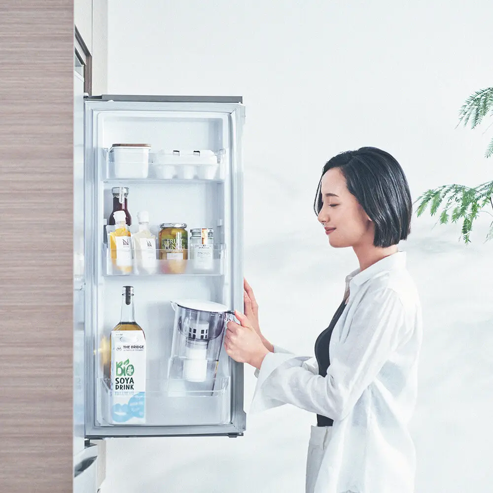クリンスイ、業界最大サイズの大容量ポット型浄水器CP508発売。冷蔵庫